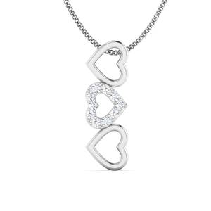 Anillo de Compromiso de Plata de Ley Chapado en Oro con Diamante Cultivado en Laboratorio de Corte Brillante en Forma de Corazón con Engaste de Bisel, Certificado por IGI, para Mujer - Product Image 1