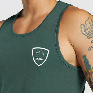 Débardeurs de musculation musculaire pour hommes Débardeur d'entraînement de fitness en coton spandex pour la course à pied Étiquetage personnalisé Fabricant de débardeurs - Product Image 6