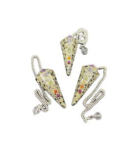 Haute qualité dalmatien jaspe fée Style Chakra pendule cristal radiesthésie cône pierre précieuse Souvenir pour une utilisation spirituelle métaphysique - Product Image 1