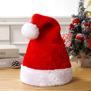 หมวกซานตาคลอสผ้าซาตินเนื้อนุ่มสีสันสดใส ระบายอากาศได้ดี สีชมพู ฟ้า เขียว เหลือง เหมาะสำหรับงานปาร์ตี้และของแจกส่งเสริมการขาย - Product Image 2