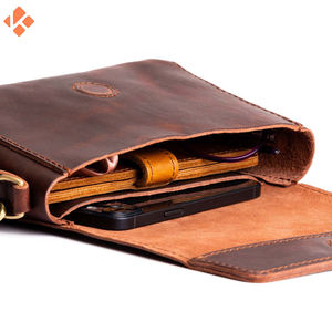 Women's Vintage Style Top Grain Soft Leather <b>Cross</b> <b>Body</b> Handbag <b>Large</b> Shopping <b>Bag</b> with Zipper Closure New Fashion - Product Image 3