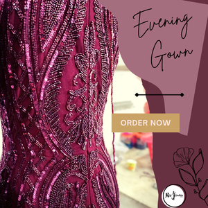 Vestidos de Noche Elegantes con Pedrería, Vestidos Modernos para Mujer, Nueva Llegada de Fabricante Indio para Eventos Nocturnos - Product Image 4