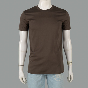 เสื้อยืดคุณภาพสูงแบบเรียบๆ ปรับแต่งได้ ขายดี พร้อมโลโก้ เสื้อยืดลำลองผ้าฝ้ายสำหรับผู้ชาย - Product Image 5