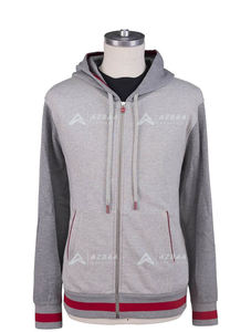 Premiум Cómodo chándal de algodón gris Unisex 100% Fleece Streetwear Sudadera con capucha y Joggers con la característica del logotipo del dobladillo de la costilla inferior - Product Image 2