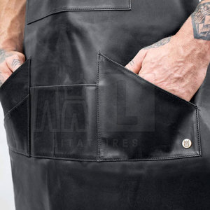 New Arrival Premium Quality Leather <b>Working</b> <b>Aprons</b> Latest Design Wholesale Customizable Unisex OEM Service - Product Image 5