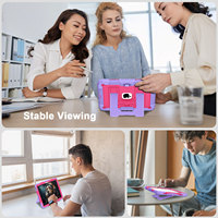 Étui robuste en silicone pour tablette PC avec support de visualisation stable pour iPad A16 11e génération 11 pouces 2025 et iPad 10e génération 10,9 pouces 2022