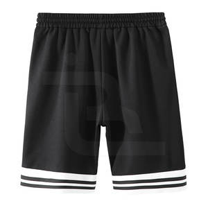 กางเกงขาสั้นเล่นยิมของผู้ชายแบบลำลองเอวยางยืดผ้าโพลีเอสเตอร์/ ผ้าฝ้ายกันรอยยับระบายอากาศ - Product Image 2