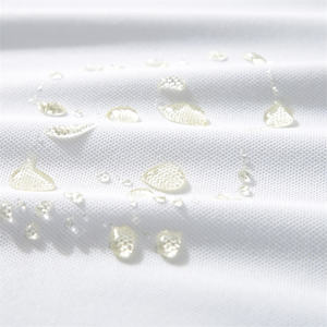 T-shirt à manches courtes pour homme, 100% coton, surdimensionné, résistant à l'huile, col rond, uniformes de travail d'été pour restaurants et hôtels - Product Image 4