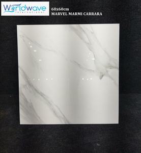 Carreaux de porcelaine vitrifiée glacée Carrara Marvel Marmi Carrara, taille 60×60 cm (600×600 mm / 24×24 pouces) GVT / PGVT - Product Image 5