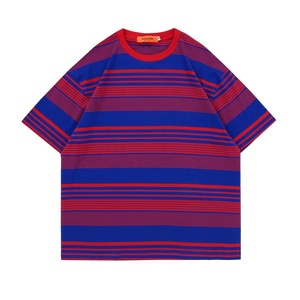 เสื้อยืดคอกลมแขนสั้นสำหรับผู้ชายและผู้หญิงเสื้อคอตตอน100% 180gsm โอเวอร์ไซส์โลโก้ตามสั่ง - Product Image 5