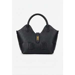 Borsa Strutturata in Vera Pelle Dollar - Elegante Borsa da Donna con Due Manici e Chiusura a Lucchetto, Capacità 3L+ - Made in Italy Art. 25386 - Product Image 2