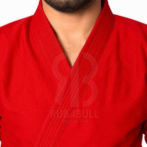 Uniformes de Karate Transpirables de Algodón 100% de Alta Calidad, Hechos a Medida, con Logotipo Frontal, para Hombres Adultos, a Bajo Precio - Product Image 5