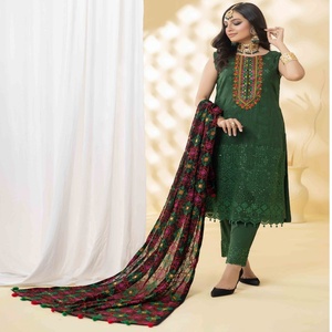 Mi ชุดสูทสนามหญ้าปากีสถาน3ชิ้นสำหรับสุภาพสตรีชุดปาร์ตี้ขายส่งคอลเลกชัน shahkaar ปากีสถาน - Product Image 2