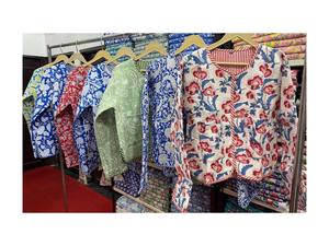 Wholesale Lot Of Block Print Short Jacket Partywear Women Winter Jacket And Coat Handmade - Product Image 4