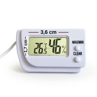 Termohigrómetro Digital con Sonda Min-Max, Modelo K121.047 Blanco, Talla Única, Hecho en China