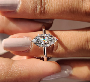 Impresionante anillo de bodas de diamante creado en laboratorio con ajuste perfecto y pulido de espejo para un brillo duradero y belleza de la India - Product Image 1