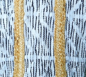 Bolso Tote Bohemio de Yute/Cuero Sólido para Mujer, Verano, Ecológico, Abierto, Hecho a Mano, Playa, Tamaño Personalizado, Uso Diario, Delhi - Product Image 2