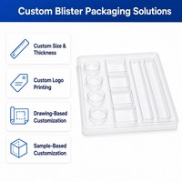 Plateau alvéolé en PET personnalisé, doublure intérieure en plastique transparent écologique, insert d'emballage sur mesure pour l'électronique et la quincaillerie