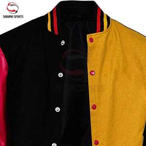 Chaqueta Universitaria Letterman para Hombre con Bordado Griego, Servicio OEM Personalizable, Accesorio de Moda Masculina - Product Image 2