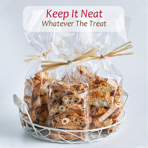 Bolsa de regalo de plástico transparente para fiesta de palomitas de maíz, regalos para galletas, dulces, para embalaje de panadería - Product Image 3