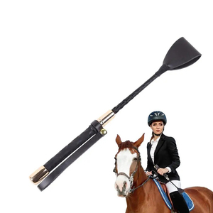 Fouet d'équitation en cuir et acier inoxydable VALNERO INTERNATIONAL 2025, prix direct usine Pakistan, poignée confortable, long - Product Image 4