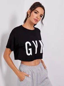 Top corto de talla grande de algodón 100% transpirable de alta calidad con logotipo personalizado para mujer, camisetas lisas con diamantes de imitación abullonados en blanco - Product Image 5