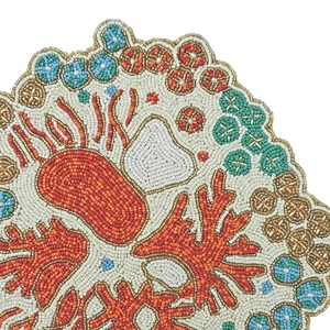 Handcrafted Multicolor Beaded <b>Table</b> <b>Mat</b> for Wedding Christmas & Family Gatherings Indian Exporter's Choice for Parties & Events - Product Image 4