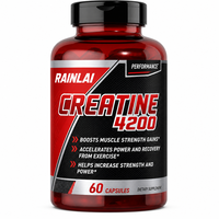 Capsules de créatine à marque privée, créatine monohydrate pure HPLC, 200 g, croissance musculaire pour adultes, soutien énergétique, 60 portions