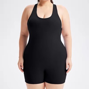 Custom Wholesale <b>One</b> Piece Yoga Fitness Workout Set Quick Dry Breathable Seamless Sportswear Bodysuit Jumpsuit - Product Image 5