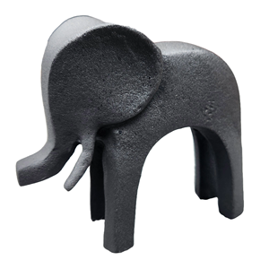 Figuritas de elefante decorativas de mesa Premium, escultura negra, suministros decorativos para el hogar, estatua de elefante - Product Image 1