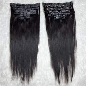 100% cheveux humains pour Ombre Remy Clip-in Extensions cheveux bruts vierges sans couture pour Ombre Cabello Clip-in Extensions de cheveux sans couture - Product Image 3