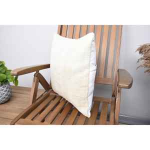 <b>Beige</b> Rustic Patchwork Wool Pillow 18x18 Inch Luxury Cozy Farmhouse Decor Woven Vintage Print <b>Cushion</b> for Halloween - Product Image 3