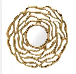 Miroir mural à cadre en métal miroir décoratif de style moderne fabriqué à la main pour salle de bain chambre salon - Product Image 6