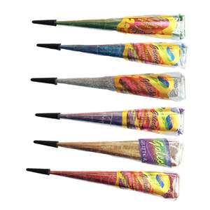 Cône à paillettes multicolores, 6 couleurs par paquet | |   Lot de 12 pièces - Product Image 1