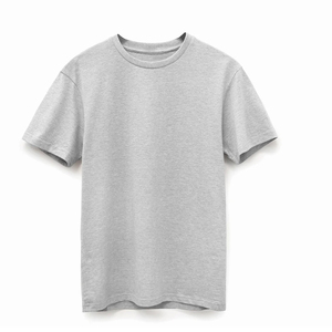 เสื้อยืดผ้าฝ้าย100% สีเทาคอกลมแบบลำลองผ้าเจอร์ซีย์เนื้อนุ่ม180กรัมมีโลโก้ตามสั่ง - Product Image 6