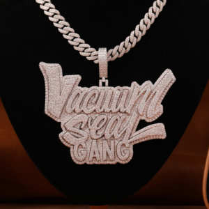 Moissanite Diamond 925 Sterling Silver Asiento de vacío Gang Estética Funky Hip Hop Colgante Iced Out Hip-hop Style Colgante personalizado, - Product Image 5