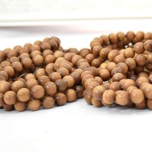Natural Aromatic Sandalwood <b>Beads</b> Mala Necklace for Meditation Prayer and Peaceful Mind Practice Available In Bulk Demand - Product Image 2