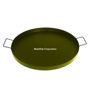 Bandeja Redonda de Metal con Asas para Suministros de Restaurantes y Hoteles Comerciales, Precio al por Mayor, Color Personalizado, Bandeja Decorativa de Hierro de Lujo - Product Image 5