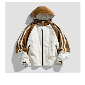 Chaqueta cortavientos para hombre con estampado personalizado, ropa deportiva impermeable ligera a prueba de viento para uso en equipos o clubes, transpirable con OEM - Product Image 4