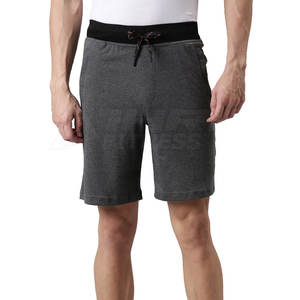 Short en coton pour hommes de haute qualité taille élastique imperméable respirant High Street Style motif solide fabriqué au Pakistan compétitif - Product Image 1