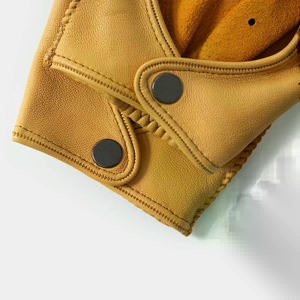 Gants de conduite en cuir véritable antidérapants personnalisés Confortables et très vendus Design antidérapant - Product Image 4