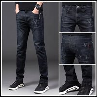 Jeans mi-taille extensibles et doux pour homme, personnalisés OEM, légers, écologiques, nouvelle collection printemps-automne, style coréen tendance, polyvalents et classiques