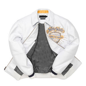 Chaqueta Universitaria de Invierno Personalizada de Primera Calidad, Hecha a Medida, de Aspecto Elegante, de Algodón, con Bordado Frontal - Product Image 3