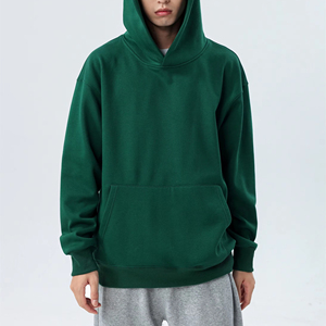 Venta al por mayor de encargo Puff de impresión de alta calidad 500G Hoody peso pesado grueso de algodón gota hombros de gran tamaño Boxy sudaderas con capucha - Product Image 1