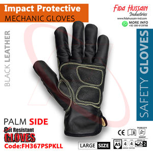 Gants de mécanicien de protection contre les chocs en cuir de vachette de qualité supérieure Keystone Thumb Design TPR Gants de sécurité anti-impact - Product Image 4