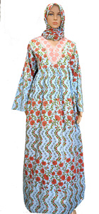 Modern Designed Moroccan Style Cotton Printed Maxi <b>Kaftan</b> Customized XXL <b>Size</b> Night Gown for Women <b>Plus</b> <b>Size</b> Features Dress - Product Image 4