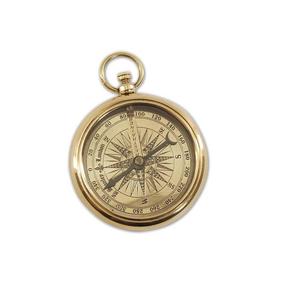 Brújula Náutica de Metal Vintage Hecha a Mano con Acabado Pulido, Herramienta de Navegación Funcional y Adorno Náutico - Product Image 1