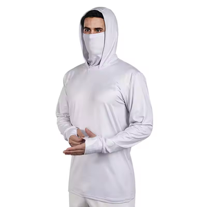 Ropa de pesca de manga larga de secado rápido Anti-Uv de alta calidad, camisetas de pesca sublimadas personalizadas con poliéster con capucha - Product Image 2