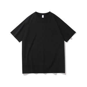 Camiseta pesada de gran tamaño de algodón 100% de alta calidad camiseta de hombre en blanco Lisa personalizada - Product Image 2