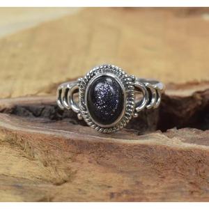 Venta al por mayor de plata esterlina 925 turquesa bisel ajuste anillo de piedras preciosas indio de lujo joyería Unisex para fiesta boda - Product Image 3